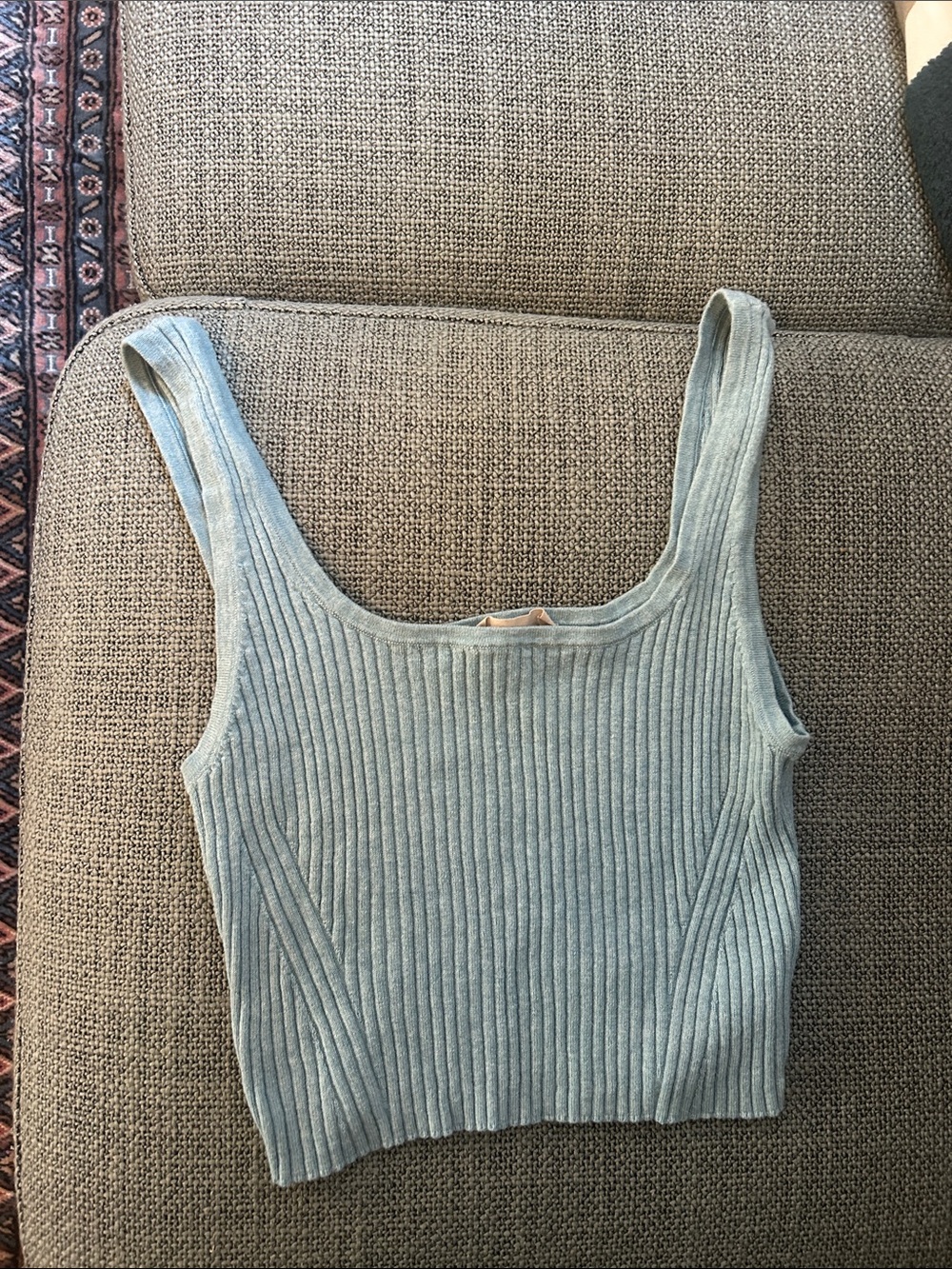 Everlane Light Blue Wool/Cotton Tank